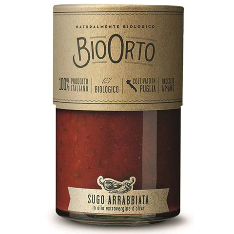 Økologisk "Arrabbiata" pastasovs i EVOO